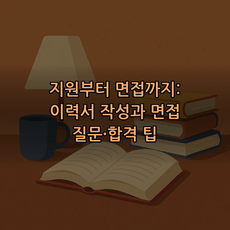 지원부터 면접까지: 이력서 작성과 면접 질문·합격 팁