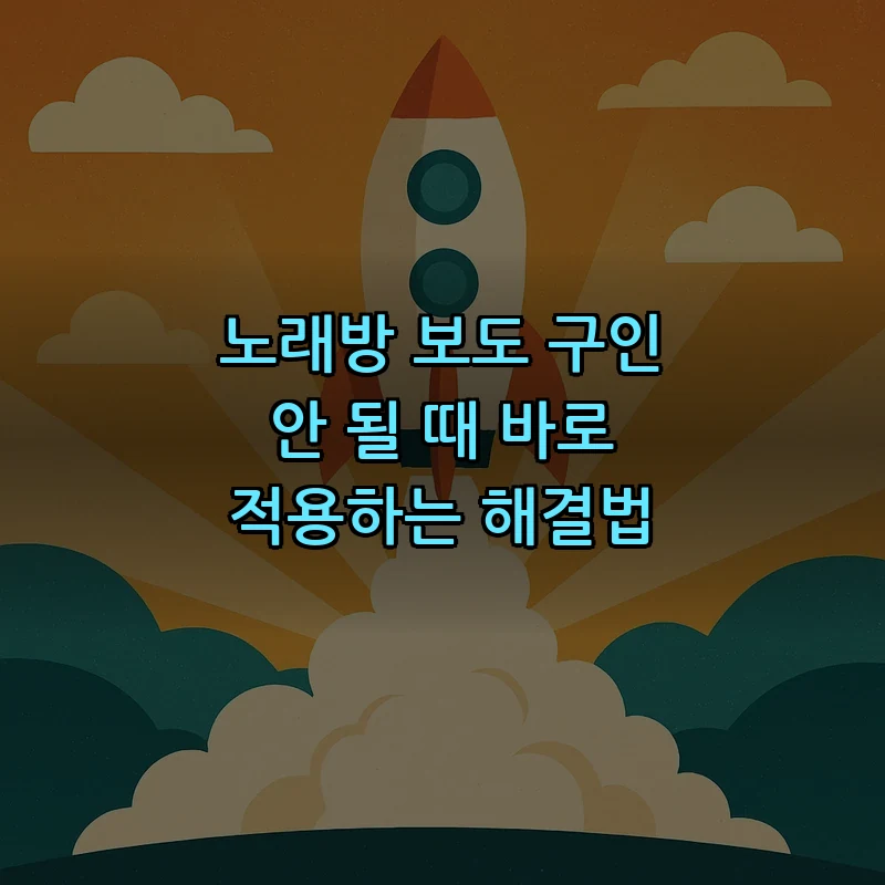 노래방 보도 직원 채용을 위한 실전 체크리스트