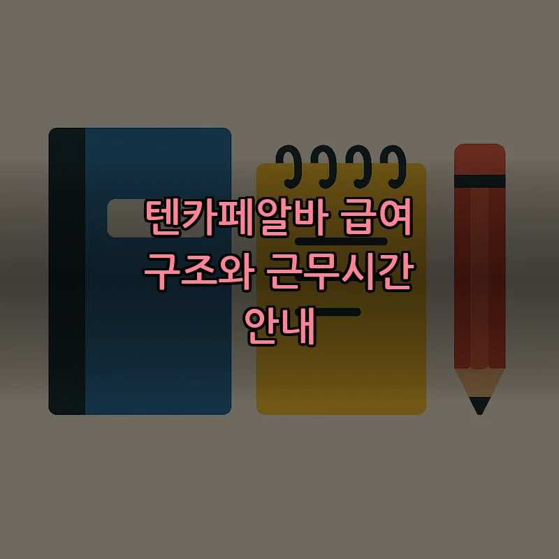 텐카페알바 급여 구조와 근무시간 안내