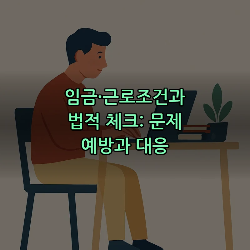 임금·근로조건과 법적 체크: 문제 예방과 대응
