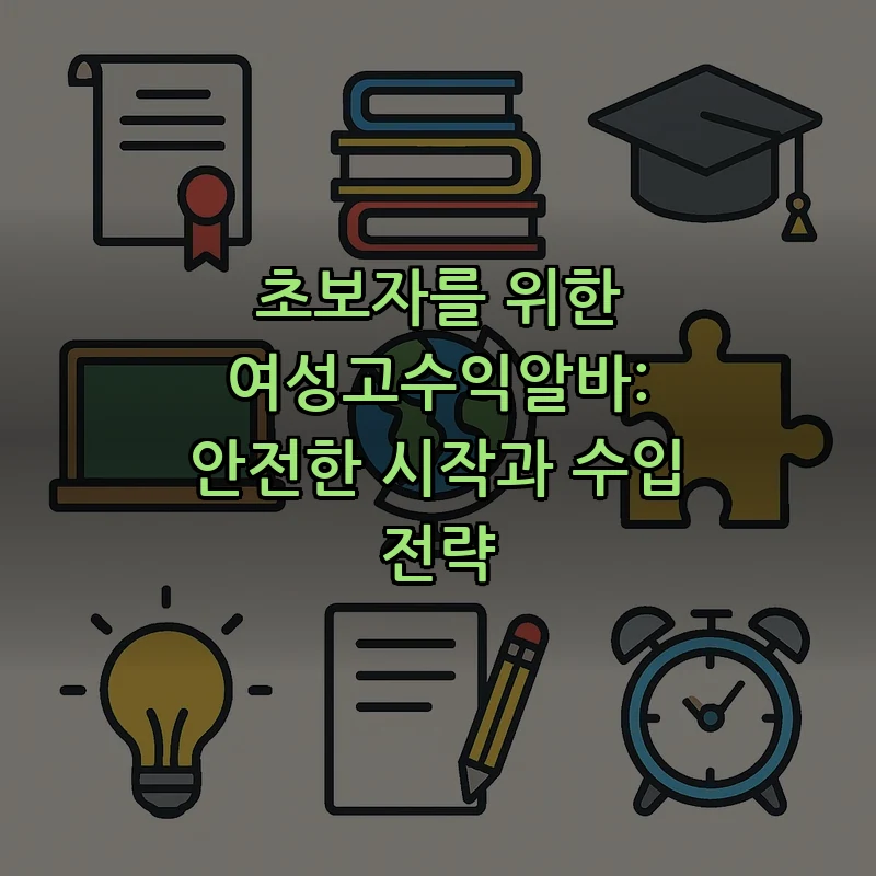 여성고수익알바: 안전한 시작과 실전 전략
