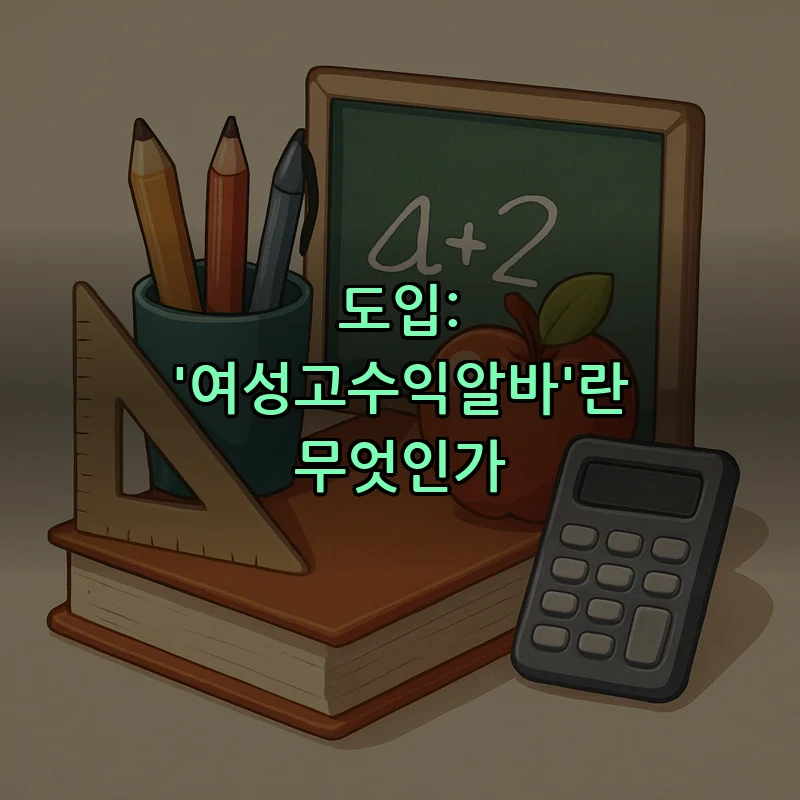 도입: '여성고수익알바'란 무엇인가