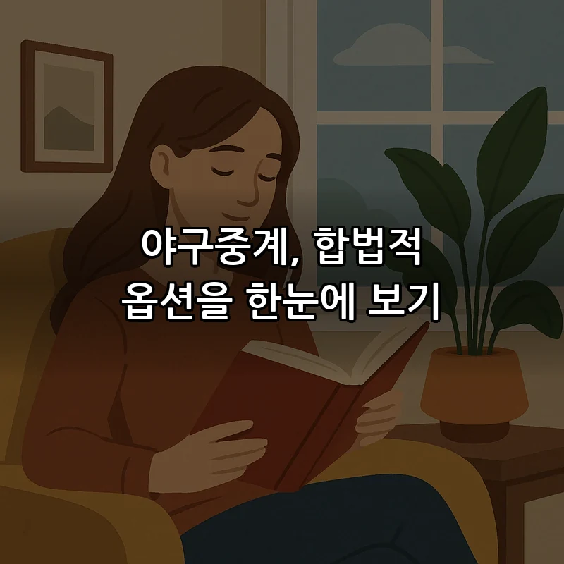 야구 중계 합법적으로 시청하는 법