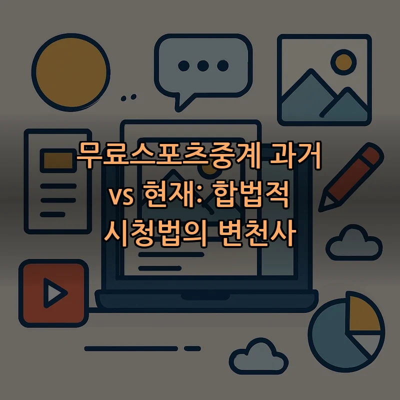 무료 스포츠중계의 과거와 현재: 합법적 시청법 변화