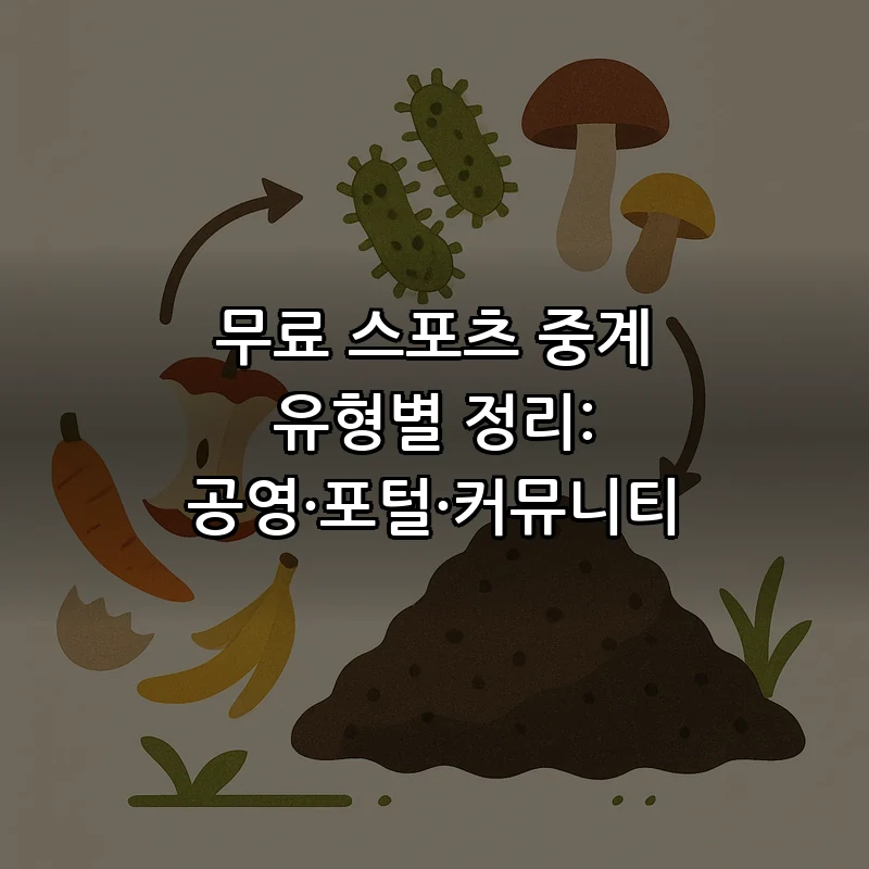무료 스포츠 중계 유형별 정리: 공영·포털·커뮤니티