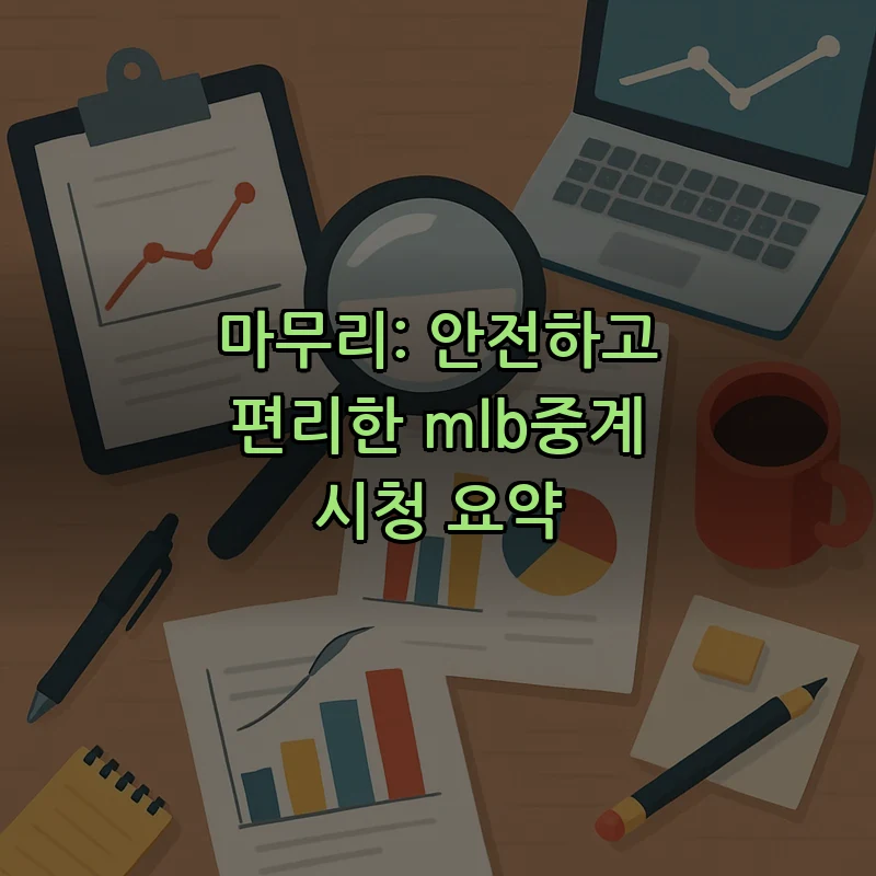 마무리: 안전하고 편리한 mlb중계 시청 요약
