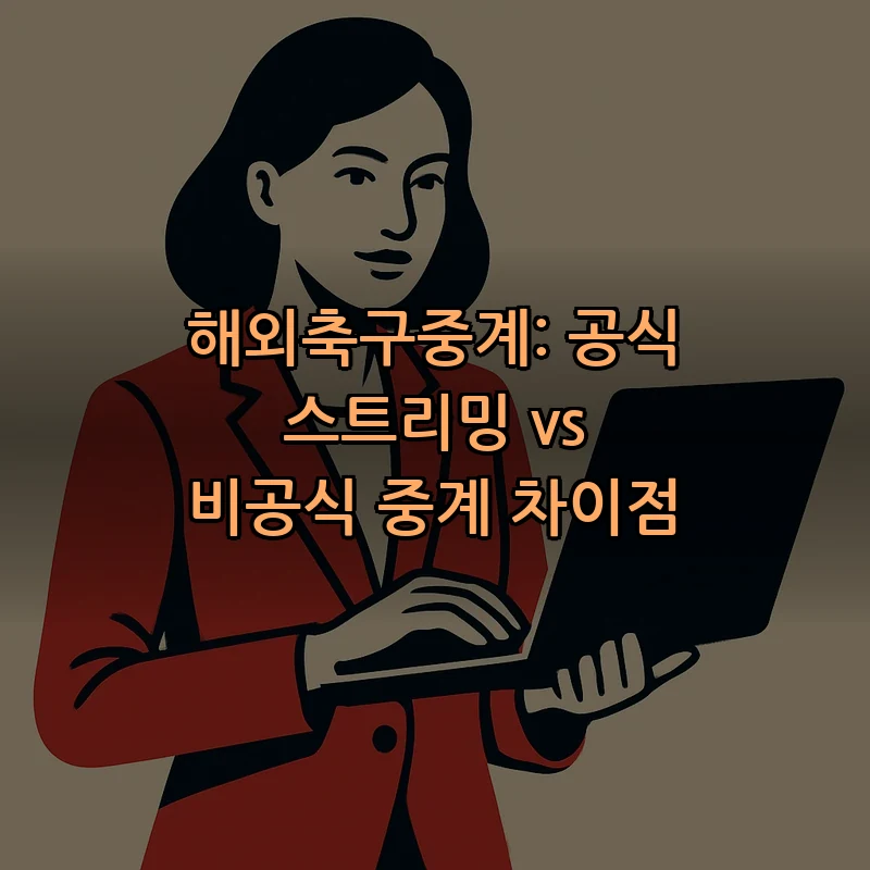 해외축구중계: 공식 스트리밍과 비공식 중계의 차이