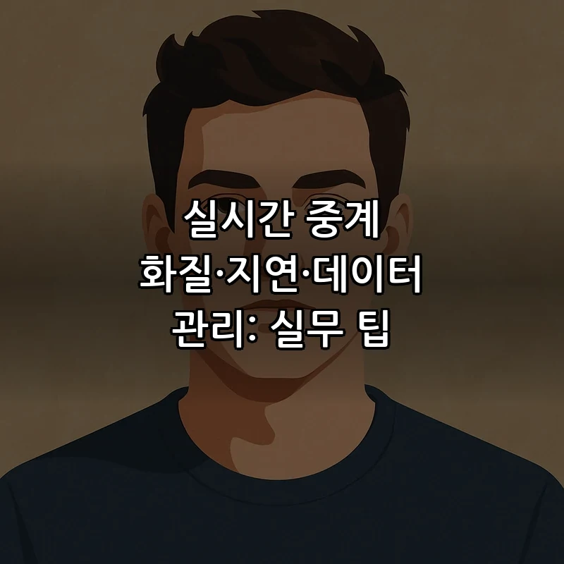 실시간 중계 화질·지연·데이터 관리: 실무 팁