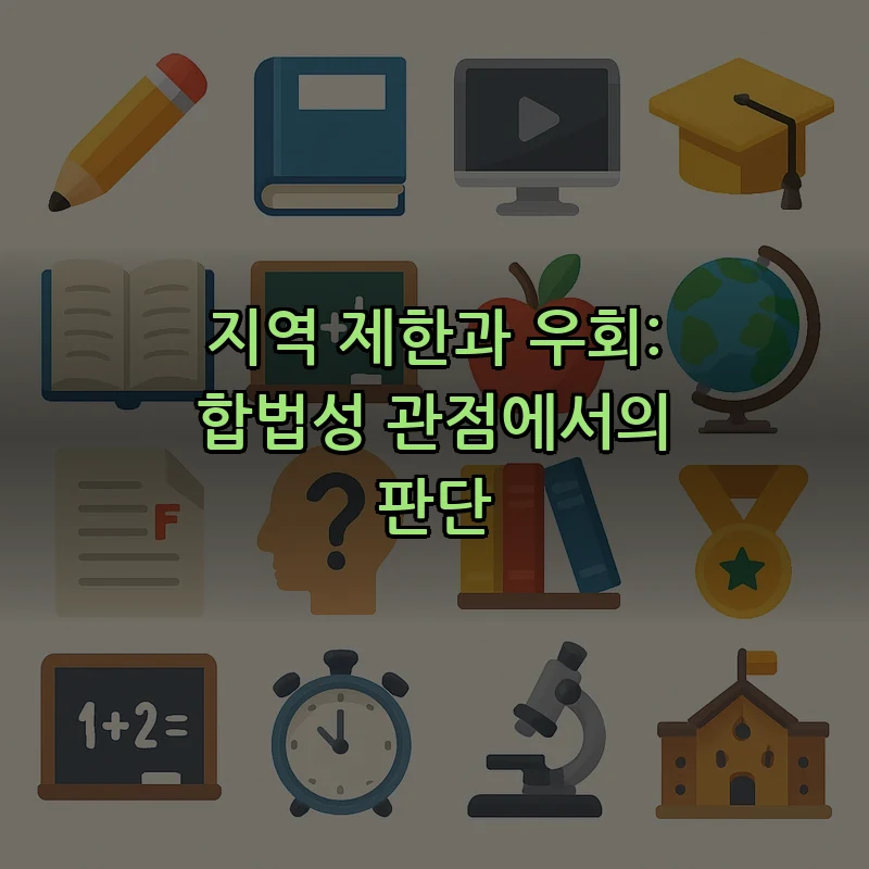지역 제한과 우회: 합법성 관점에서의 판단