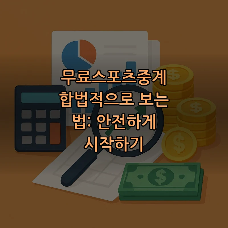 합법적으로 무료로 스포츠 중계 보는 법