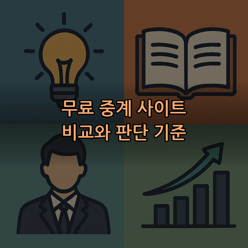 무료 중계 사이트 비교와 판단 기준