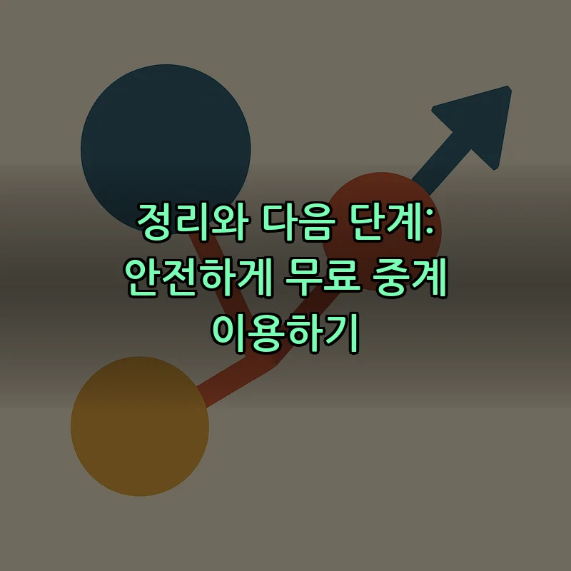 정리와 다음 단계: 안전하게 무료 중계 이용하기