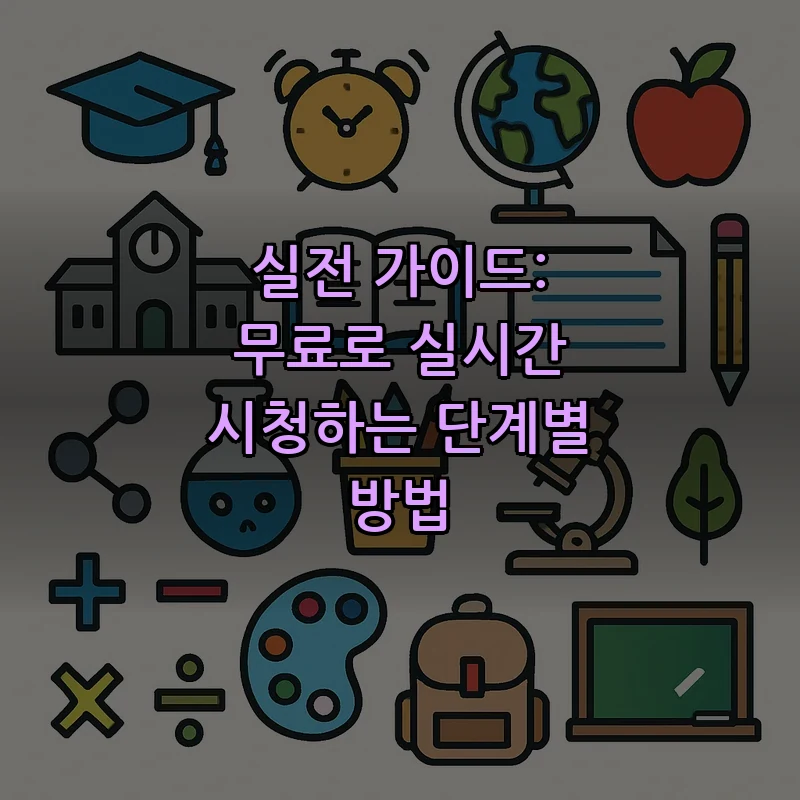 실전 가이드: 무료로 실시간 시청하는 단계별 방법