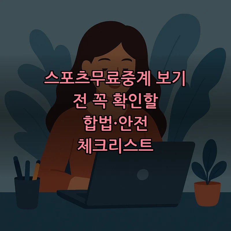 스포츠무료중계란 무엇인지 알아보세요 - 합법·안전 체크리스트