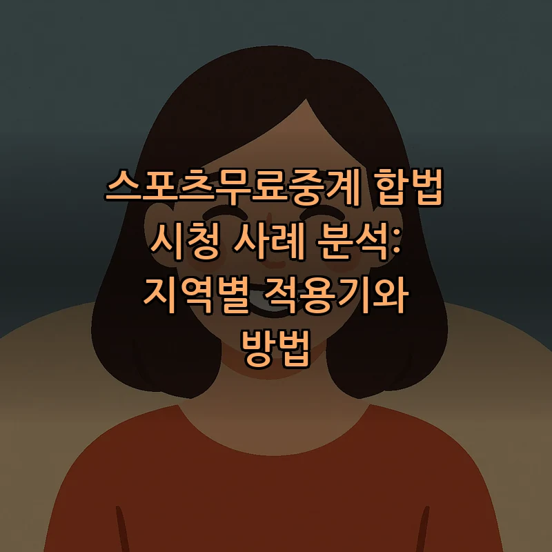 스포츠무료중계: 합법적 경로와 활용법
