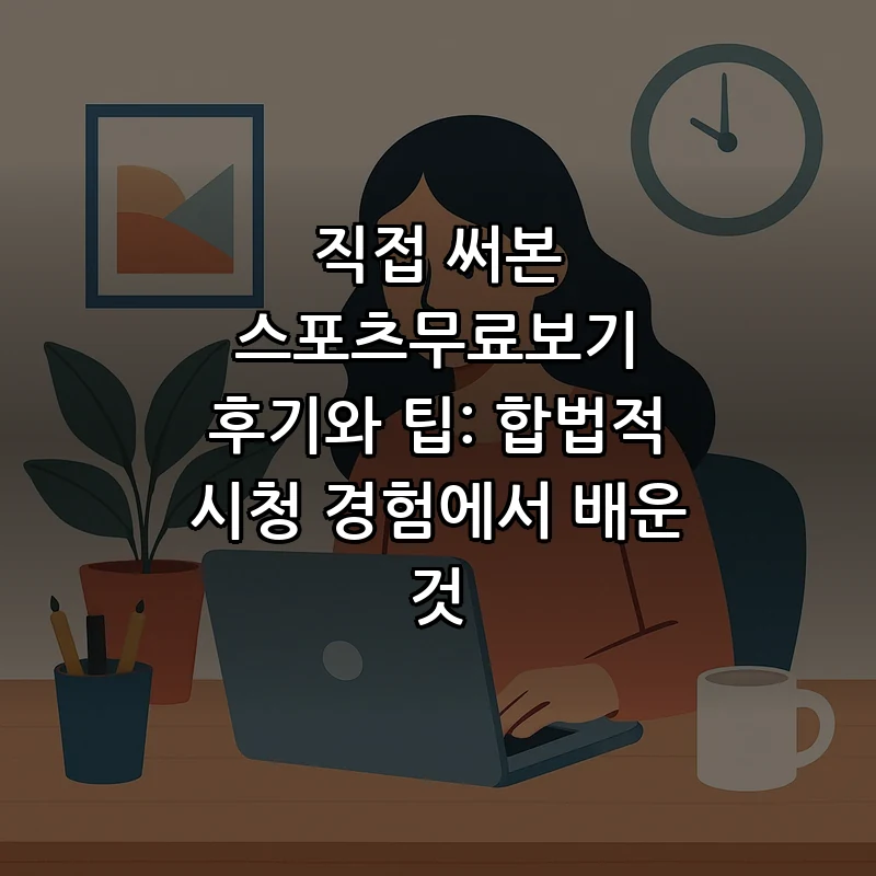 스포츠 무료 시청 방법: 안전하게 즐기는 법