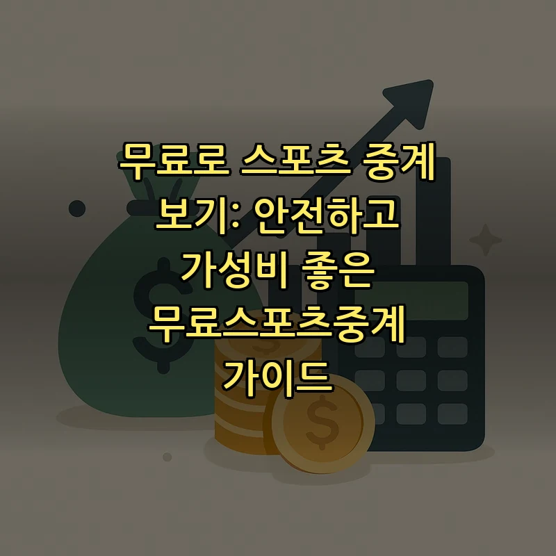 무료로 스포츠 중계 보기 — 합법적인 선택 가이드