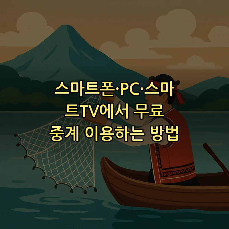 스마트폰·PC·스마트TV에서 무료 중계 이용하는 방법