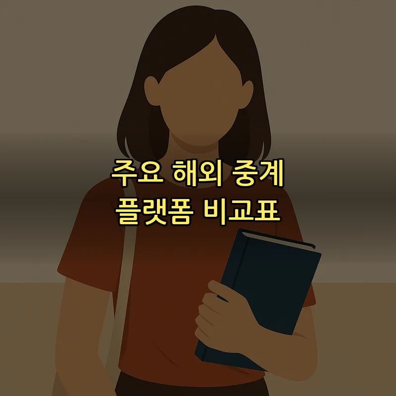 주요 해외 중계 플랫폼 비교표
