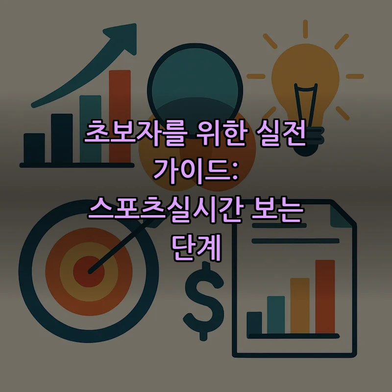 초보자를 위한 실전 가이드: 스포츠실시간 보는 단계