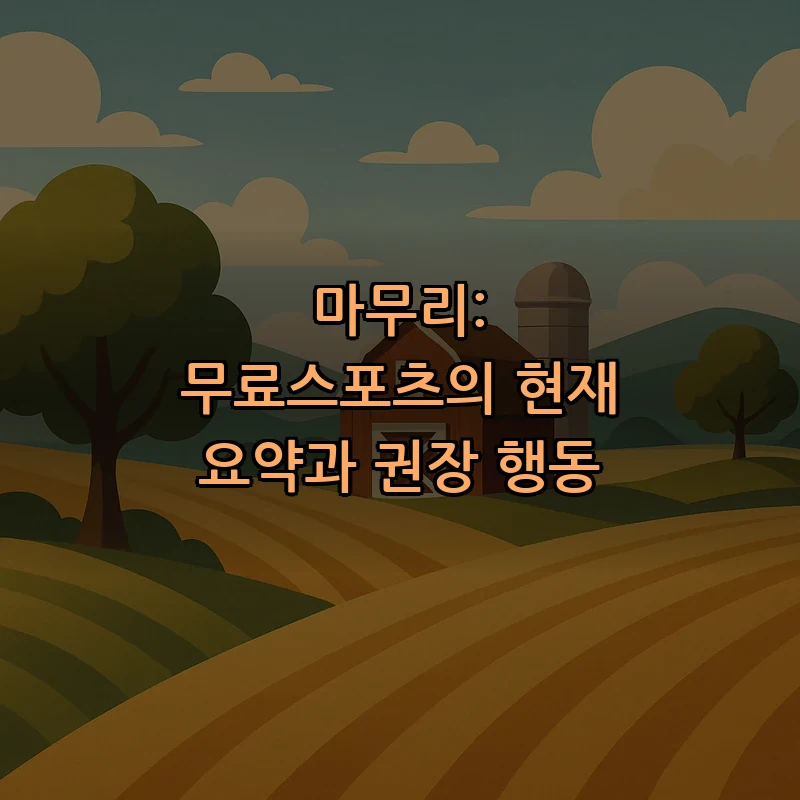 마무리: 무료스포츠의 현재 요약과 권장 행동