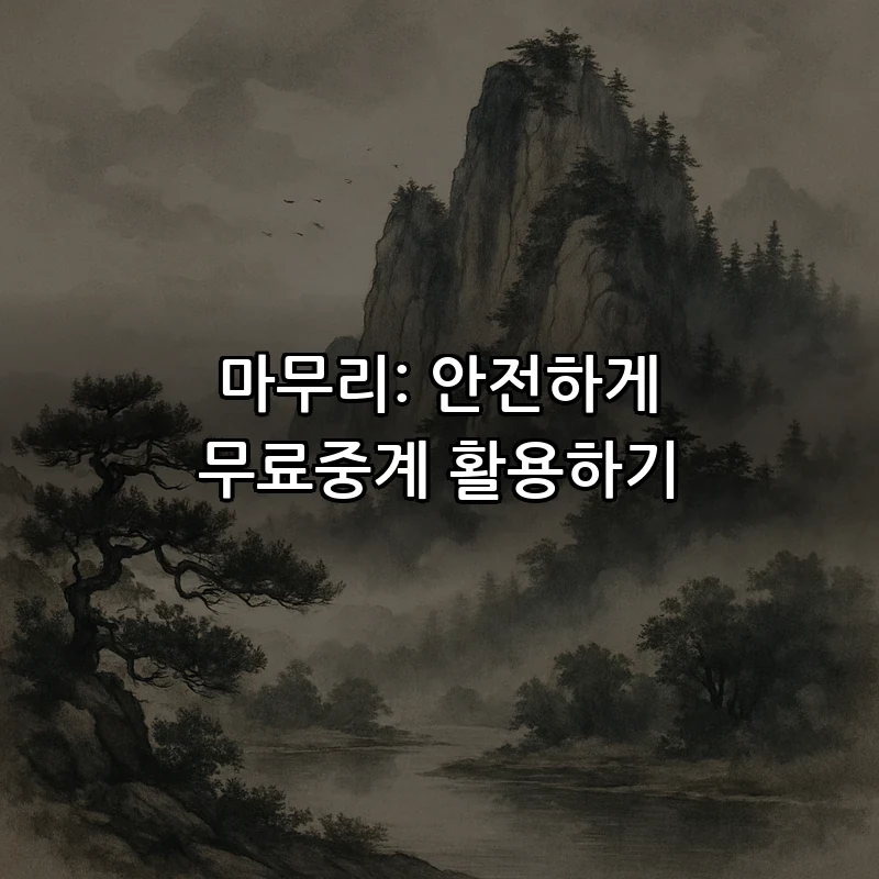 마무리: 안전하게 무료중계 활용하기