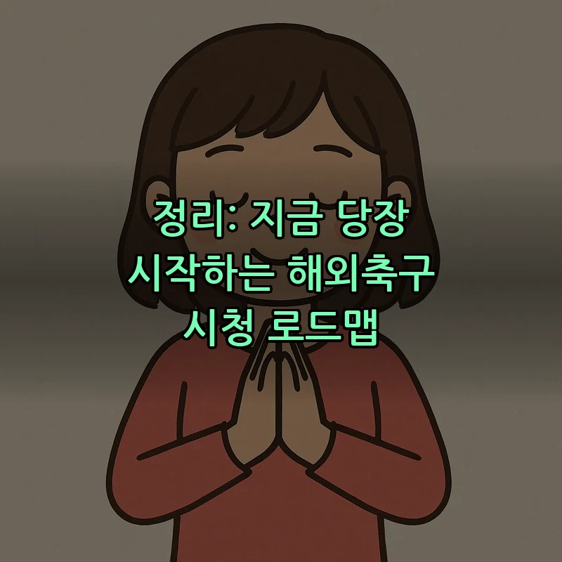 정리: 지금 당장 시작하는 해외축구 시청 로드맵