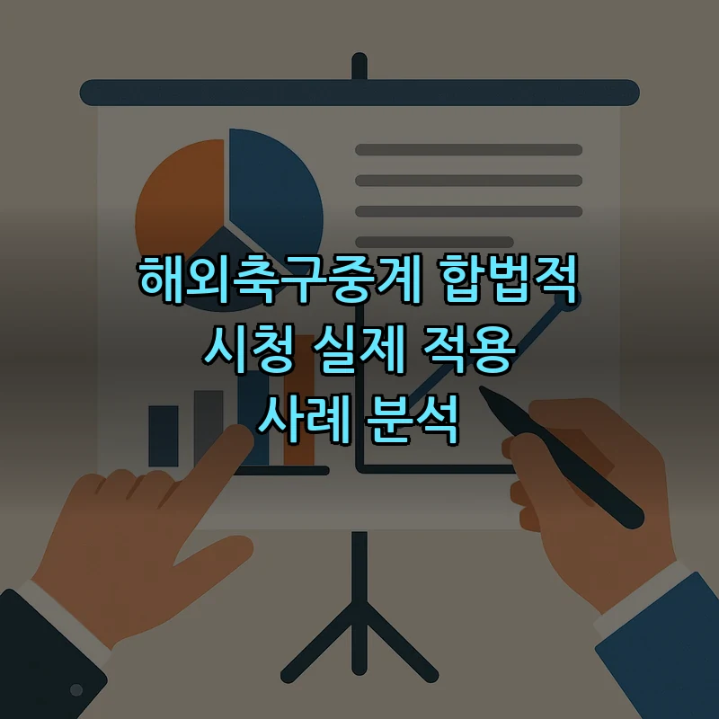 해외축구중계: 합법적으로 시청하는 법과 사례