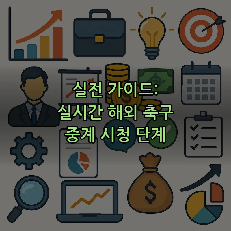실전 가이드: 실시간 해외 축구 중계 시청 단계