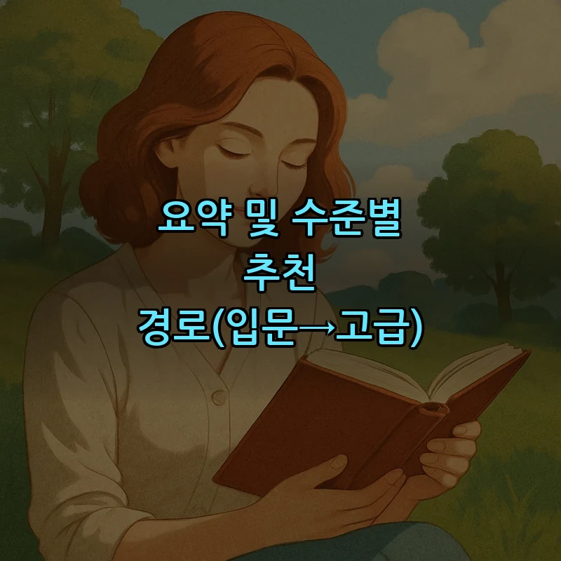 요약 및 수준별 추천 경로(입문→고급)