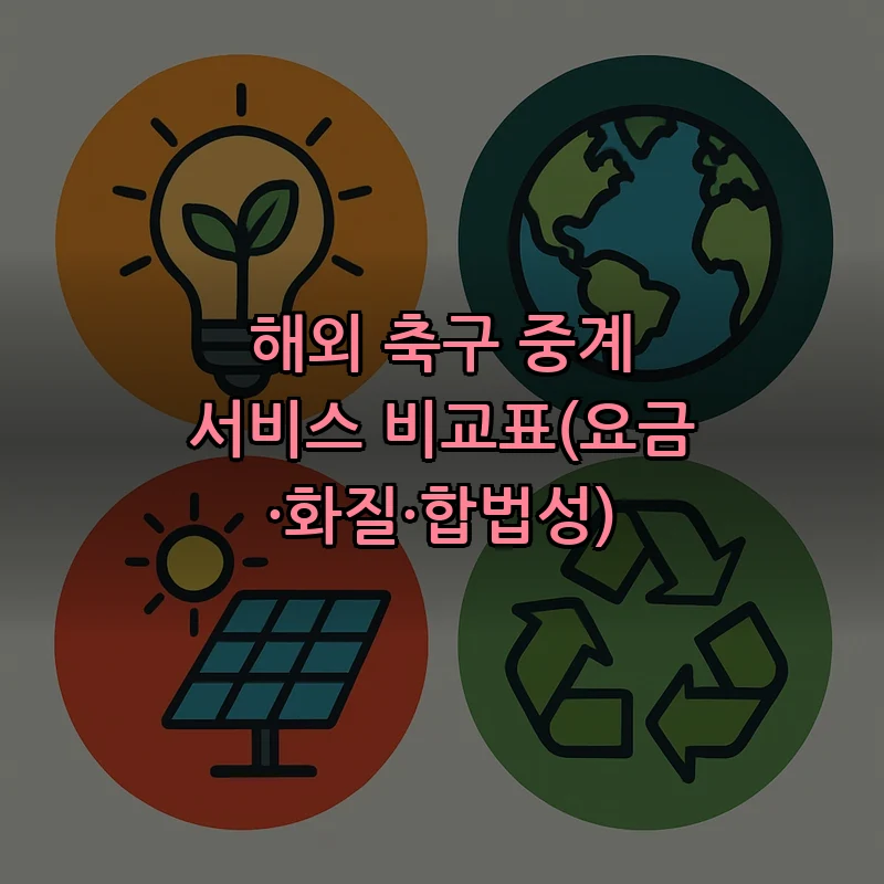 해외 축구 중계 서비스 비교표(요금·화질·합법성)