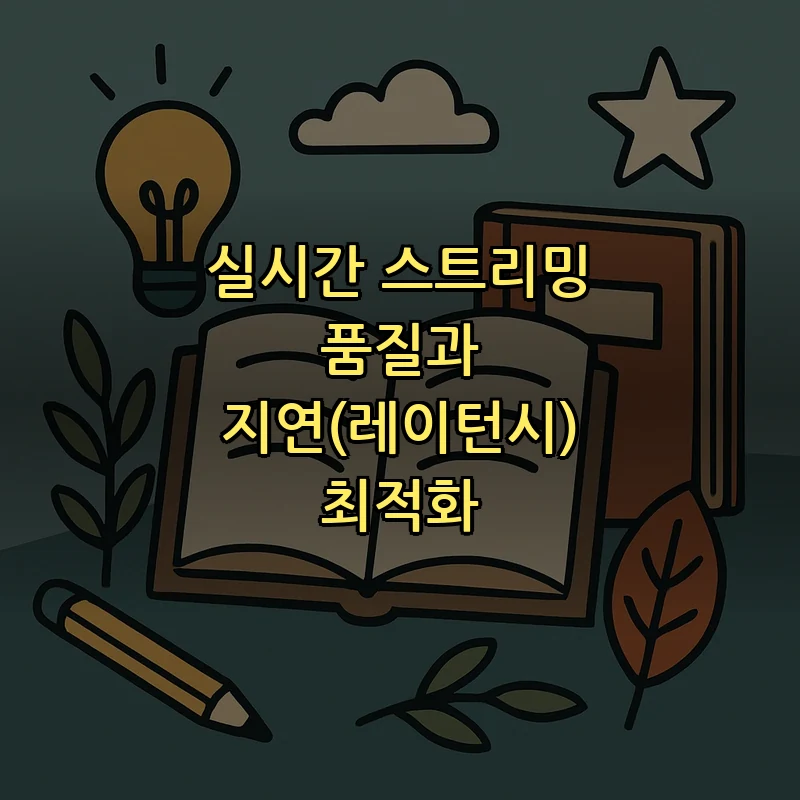 실시간 스트리밍 품질과 지연(레이턴시) 최적화