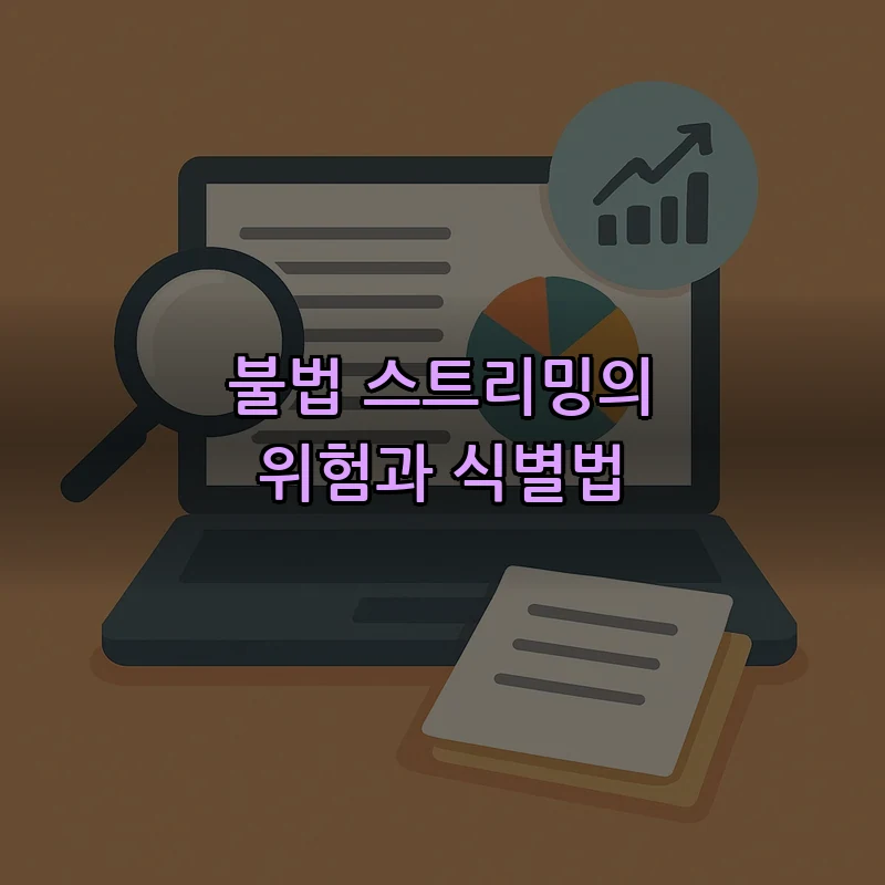 불법 스트리밍의 위험과 식별법