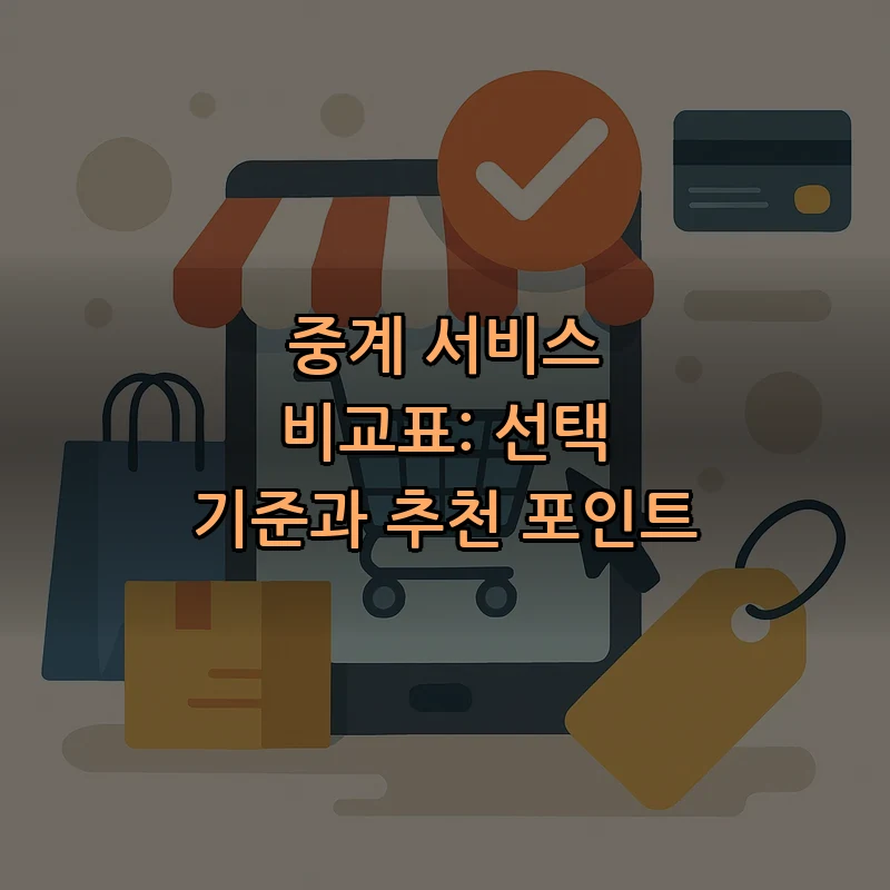 중계 서비스 비교표: 선택 기준과 추천 포인트