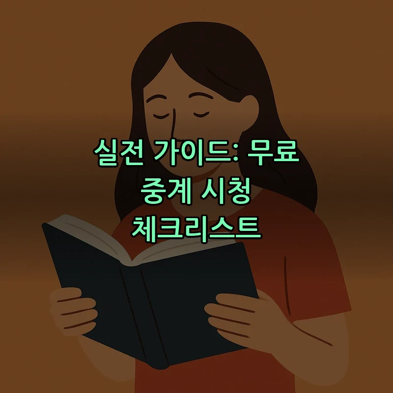 실전 가이드: 무료 중계 시청 체크리스트