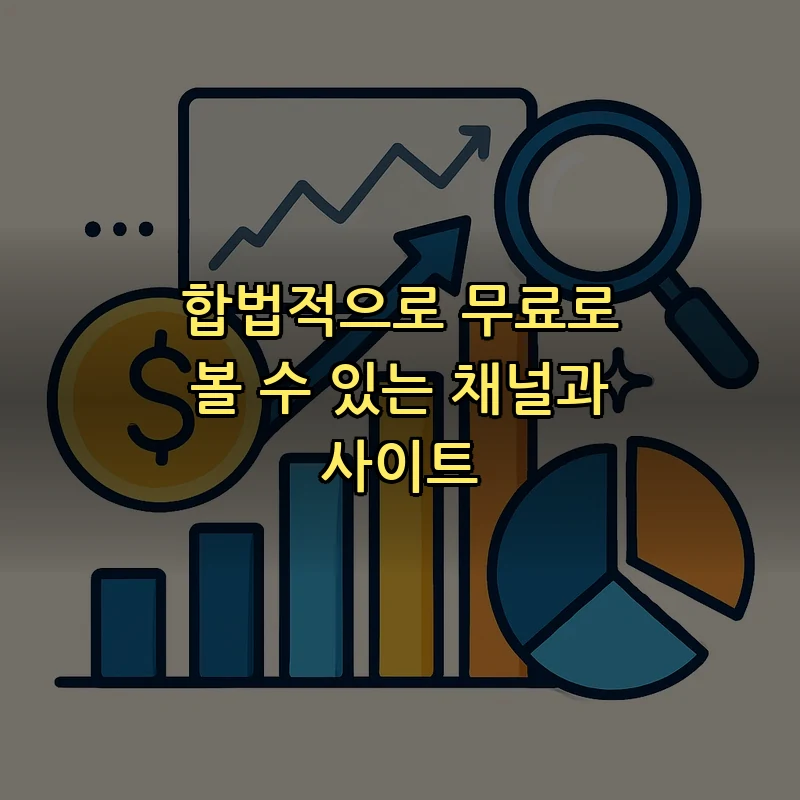 합법적으로 무료로 볼 수 있는 채널과 사이트