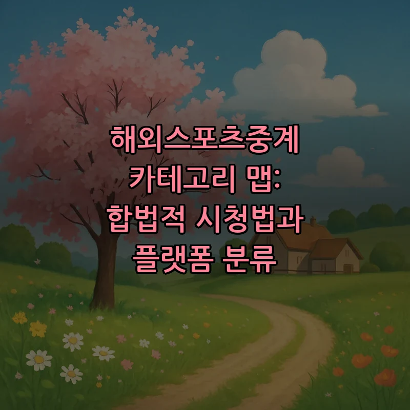 해외스포츠중계의 모든 것: 합법적 시청 방법과 플랫폼