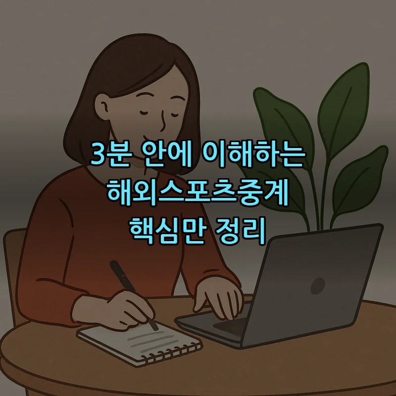 해외스포츠중계 이해하기 - 초보자를 위한 3분 가이드