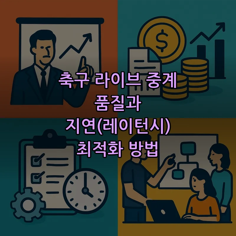 축구 라이브 중계 품질과 지연(레이턴시) 최적화 방법