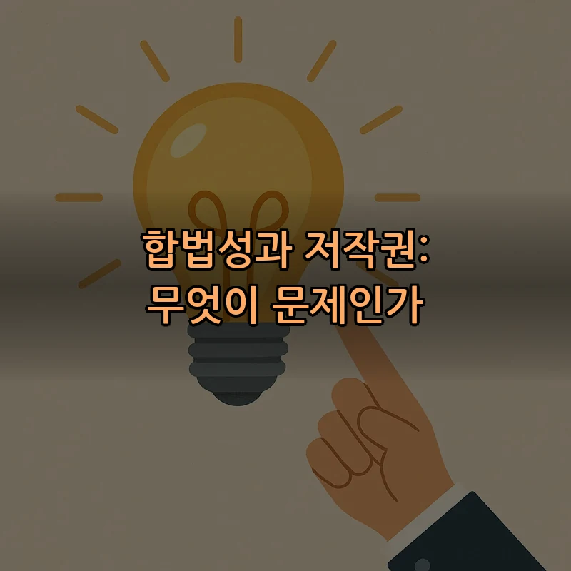 합법성과 저작권: 무엇이 문제인가