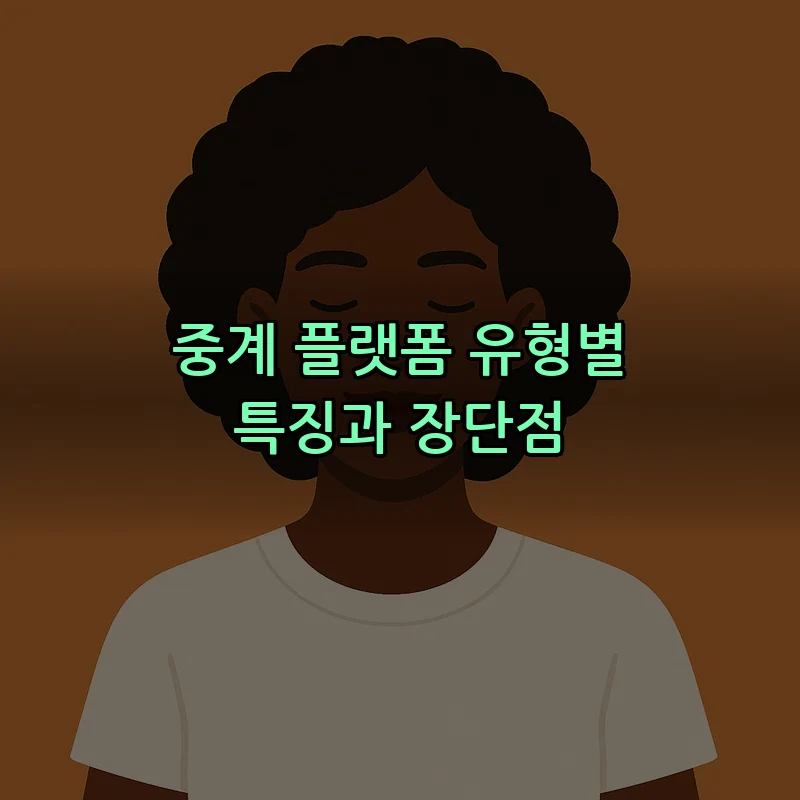 중계 플랫폼 유형별 특징과 장단점