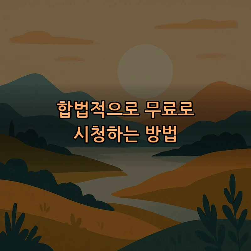 합법적으로 무료로 시청하는 방법