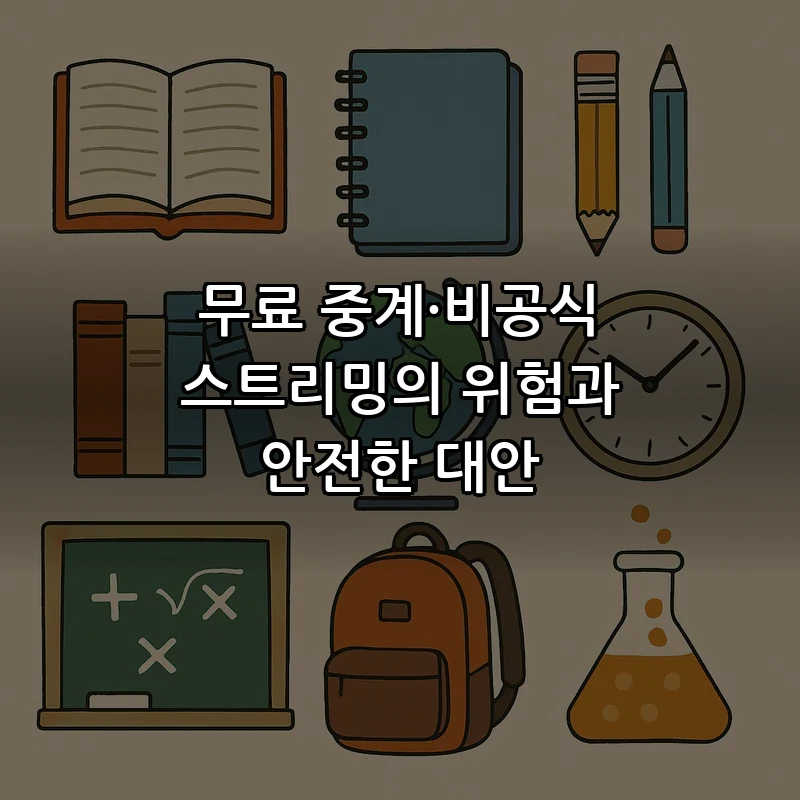 무료 중계·비공식 스트리밍의 위험과 안전한 대안