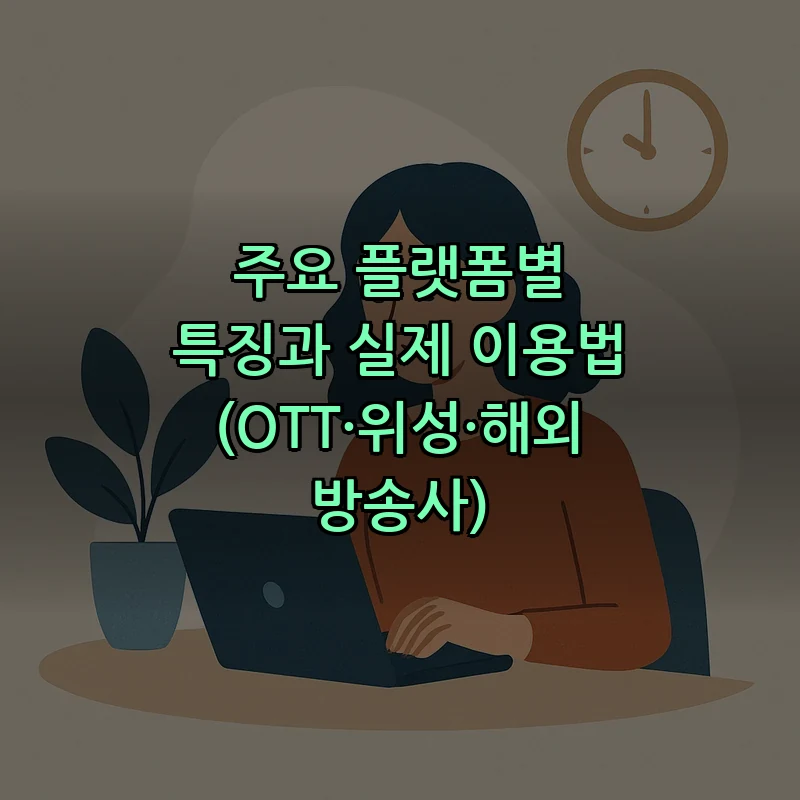 주요 플랫폼별 특징과 실제 이용법(OTT·위성·해외 방송사)