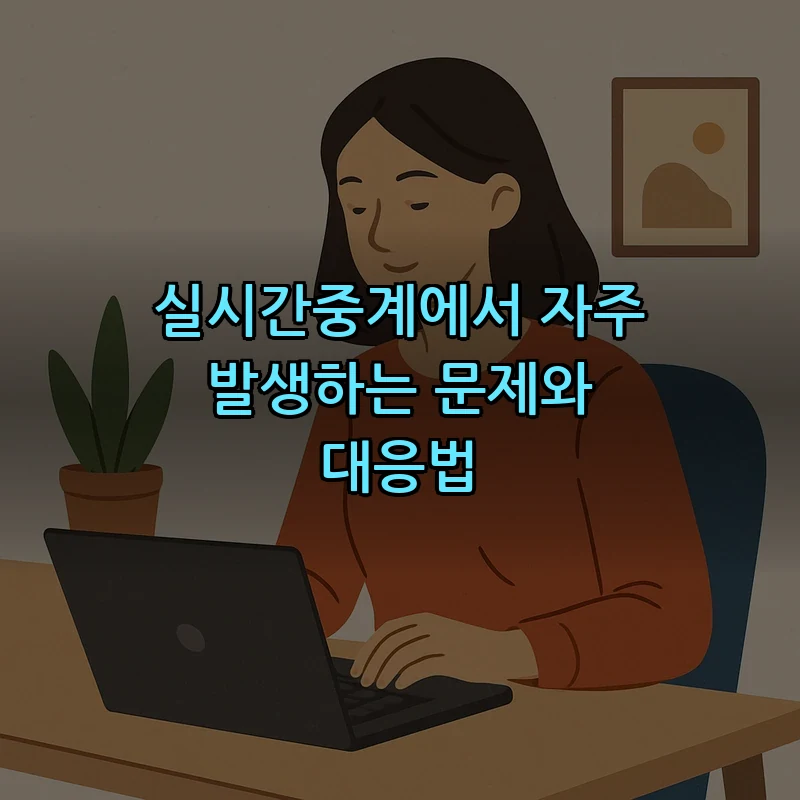 실시간중계에서 자주 발생하는 문제와 대응법
