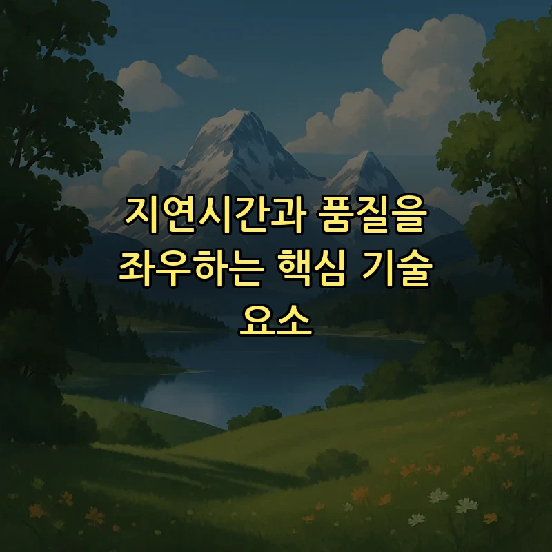 지연시간과 품질을 좌우하는 핵심 기술 요소