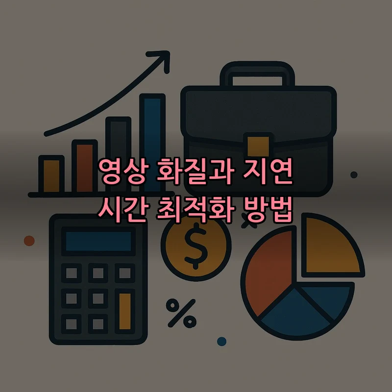 영상 화질과 지연 시간 최적화 방법