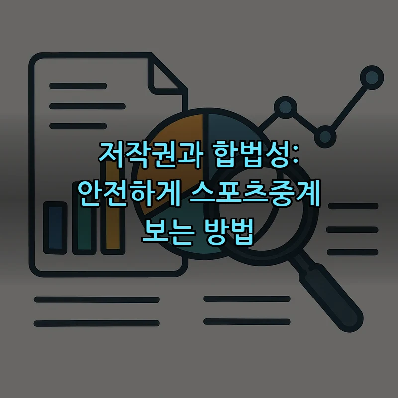 저작권과 합법성: 안전하게 스포츠중계 보는 방법