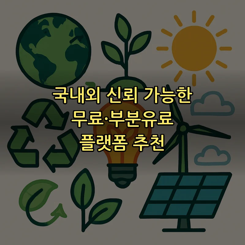 국내외 신뢰 가능한 무료·부분유료 플랫폼 추천