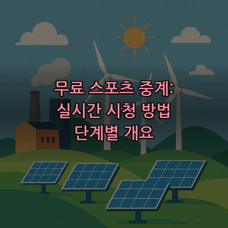무료 스포츠 중계: 실시간 시청 방법 단계별 개요